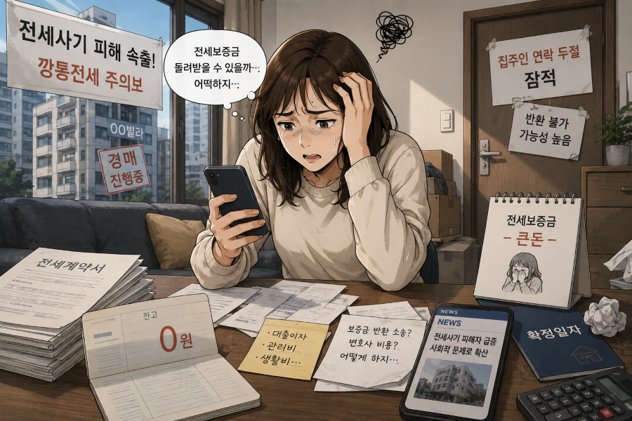 전세 보증금 못 받을 때
전세사기 유형