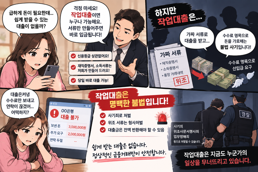 작업대출 사기