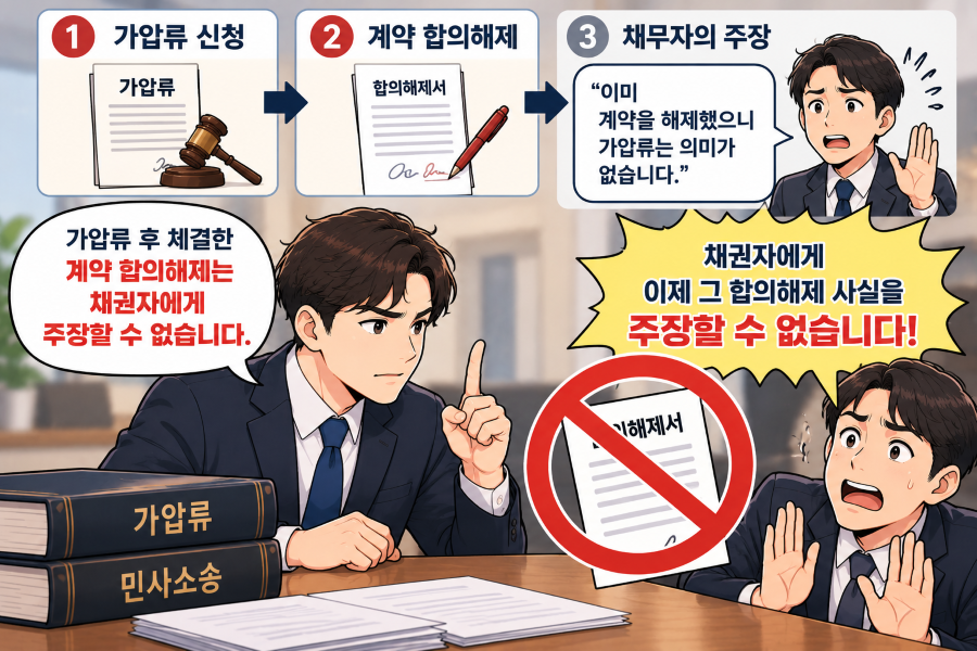 가압류 후 계약 합의해제