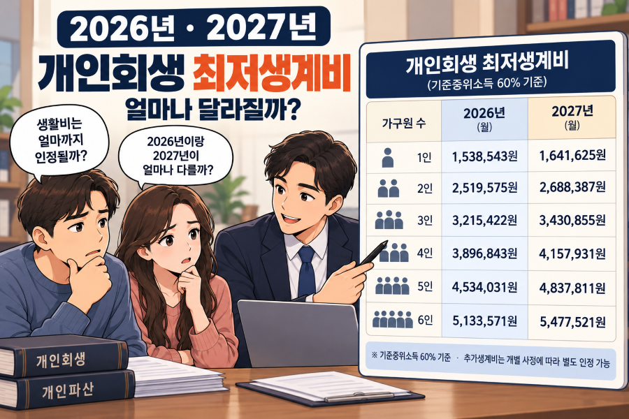 2026년 2027년 최저생계비